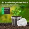image:imageVIVOSUN 40 Packs 3456 Inch Clear Nursery Pots with Drainage Holes Reinforced Plastic Seedling Pots for Plants Flowers Cuttings and Succulents 40 pcs Plant Labels456 Inch