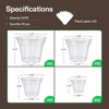 image:imageVIVOSUN 40 Packs 3456 Inch Clear Nursery Pots with Drainage Holes Reinforced Plastic Seedling Pots for Plants Flowers Cuttings and Succulents 40 pcs Plant Labels3456 Inch Pack of 2