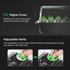 image:imageVIVOSUN 6Pack Seed Starter Trays 240Cell Seed Starter Kit with 2 Set of LED Lights 36 Higher Cover Adjustable Vents Drainage Holes Green Propagation Tray for Planting Seed 40 Cells x 6 Packs6Pack 240Cell