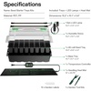 image:imageVIVOSUN 6Pack Seed Starter Trays 240Cell Seed Starter Kit with 2 Set of LED Lights 36 Higher Cover Adjustable Vents Drainage Holes Green Propagation Tray for Planting Seed 40 Cells x 6 Packs1Pack 40Cell