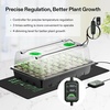 image:imageVIVOSUN 6Pack Seed Starter Trays 240Cell Seed Starter Kit with 2 Set of LED Lights 36 Higher Cover Adjustable Vents Drainage Holes Green Propagation Tray for Planting Seed 40 Cells x 6 Packs1Pack 40Cell
