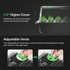 image:imageVIVOSUN 6Pack Seed Starter Trays 240Cell Seed Starter Kit with 2 Set of LED Lights 36 Higher Cover Adjustable Vents Drainage Holes Green Propagation Tray for Planting Seed 40 Cells x 6 Packs1Pack 40Cell