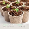 image:imageVIVOSUN Peat Pots 120 Packs 315Inch Seed Starting Pots with Drainage Holes Round Nursery Pot 20 Plant Labels for Flowers Plants Vegetables 120Pcs120 Pack of 2