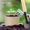 image:imageVIVOSUN Peat Pots 120 Packs 315Inch Seed Starting Pots with Drainage Holes Round Nursery Pot 20 Plant Labels for Flowers Plants Vegetables 120Pcs120 Pack of 2
