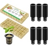 image:imageVIVOSUN 72 Rockwool Cubes amp Net Pots Set for Hydroponics 12 x 12 x 16 Cubes 72 Plugs amp 72 2 Net Cups for Hydroponic Growing SeedStarting Cloning Tower Gardens172 Plugs72 Net Pots