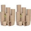 image:imageVIVOSUN Peat Pots 120 Packs 315Inch Seed Starting Pots with Drainage Holes Round Nursery Pot 20 Plant Labels for Flowers Plants Vegetables 120Pcs120 Pack of 2