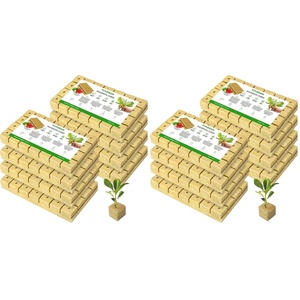 image:imageVIVOSUN 16 Inch Rockwool Cubes Grow Cubes for Hydroponics Cuttings Cloning Plant Propagation Seed Startling 8 Sheets 224 Plugs16224 Plugs Pack of 2