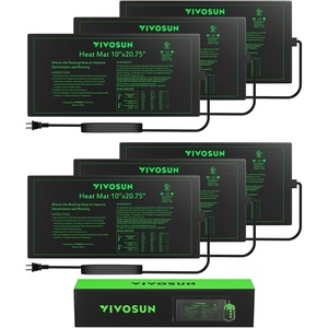 image:imageVIVOSUN 4Pack 10 x 2075 Durable Waterproof Seedling Heat Mat UL amp METCertified Warm Hydroponic Heating Pad for Germination Indoor Gardening Greenhouse10 x 2075  6 Pack