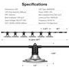 image:imageVIVOSUN Outdoor LED Grow Lights Waterproof String Grow Light Full Spectrum Plant Growing Lights with 22Ft Adjustable Cord for Seedling Veg Flower in Greenhouse Garden Backyard Farm 6Light6 Lights