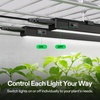 image:imageVIVOSUN T5 Grow Lights for Indoor Plants 5000K Full Spectrum 24W4 X 6W 1FT LED Plant Light Strip for Seed Starting Greenhouse Hydroponics SGS Compatible Linkable 4PackBlack