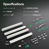 image:imageVIVOSUN T5 Grow Lights for Indoor Plants 5000K Full Spectrum 24W4 X 6W 1FT LED Plant Light Strip for Seed Starting Greenhouse Hydroponics SGS Compatible Linkable 4PackWhite
