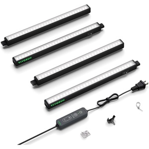 image:imageVIVOSUN T5 Grow Lights for Indoor Plants 5000K Full Spectrum 24W4 X 6W 1FT LED Plant Light Strip for Seed Starting Greenhouse Hydroponics SGS Compatible Linkable 4PackBlack