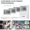 image:imageVIVOSUN 7 Day Programmable Digital Timer with Dual Outlet 20 OnOff UL Listed Heavy Duty Plugin Outlet Timer with Countdown Setting Indoor for Lamp Fan Heater Humidifiers Aquarium 2 Pack2