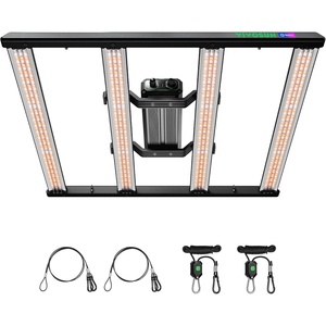 image:imageVIVOSUN VSFL3000 300W Bar LED Grow Light Full Spectrum Indoor Plant Light with URFR Light Foldable amp Dimmable 4 Bars Lamp for Vegetables Herbs Flowers 3x3ft Coverage GrowHub Compatible3x3 320W