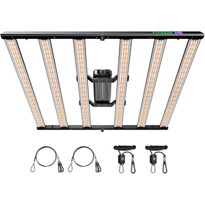 image:imageVIVOSUN VSFL3000 300W Bar LED Grow Light Full Spectrum Indoor Plant Light with URFR Light Foldable amp Dimmable 4 Bars Lamp for Vegetables Herbs Flowers 3x3ft Coverage GrowHub Compatible4x4 500W
