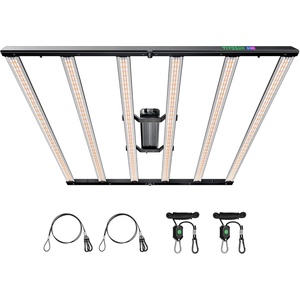 image:imageVIVOSUN VSFL3000 300W Bar LED Grow Light Full Spectrum Indoor Plant Light with URFR Light Foldable amp Dimmable 4 Bars Lamp for Vegetables Herbs Flowers 3x3ft Coverage GrowHub Compatible5x5 750W
