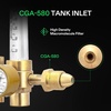 image:imageVIVOSUN Welding Gas Regulator Flow Meter ArgonCO2 Regulator LeakProof Argon CO2 Pressure Gauge with Universal MultiInterface Suitable for MIG TIG Welding MachinesArgon