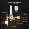image:imageVIVOSUN Welding Gas Regulator Flow Meter ArgonCO2 Regulator LeakProof Argon CO2 Pressure Gauge with Universal MultiInterface Suitable for MIG TIG Welding MachinesCO2