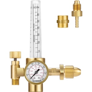 image:imageVIVOSUN Welding Gas Regulator Flow Meter ArgonCO2 Regulator LeakProof Argon CO2 Pressure Gauge with Universal MultiInterface Suitable for MIG TIG Welding MachinesArgon