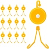 image:imageVIVOSUN 12 PCS Retractable Plant Yoyo with Stopper for Grow Support in Tent Garden or Hydroponics WhiteYellow