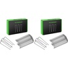 image:imageVIVOSUN 6 Inch 100Pack Landscape Staples Galvanized Steel Garden Stakes 11 Gauge UShaped Pins for Weed Barrier Fabric Soaker Hose Holding Fence50 PCS Pack of 2