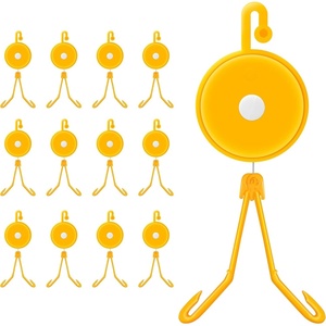image:imageVIVOSUN 12 PCS Retractable Plant Yoyo with Stopper for Grow Support in Tent Garden or Hydroponics WhiteYellow
