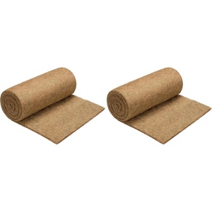 image:imageVIVOSUN Coco Liner Roll 16x120 in 100 Natural Coconut Fiber Mat Thickened Coir Liner for Planters Hanging Baskets Garden Decoration DIY Crafts Pet Pads amp Reptile Carpet12W x 80L Pack of 2