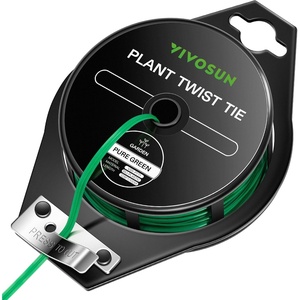 image:imageVIVOSUN Twist Ties 164 ft 50m PECoated Green Plant Ties with Cutter Reusable amp Flexible Tomate Ties for Plant Support Indoor Outdoor Gardening Cable Management Home Office Organization328 Feet