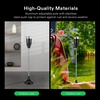 image:imageVIVOSUN Adjustable Outdoor Ashtray Covered Ashtray for Outside Patio Smokeless Windproof Standing Ash tray with Lid for Home Adjustable Height from 215 to 35 for Indoor ChromeBlack