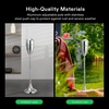 image:imageVIVOSUN Adjustable Outdoor Ashtray Covered Ashtray for Outside Patio Smokeless Windproof Standing Ash tray with Lid for Home Adjustable Height from 215 to 35 for Indoor ChromeChrome