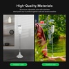 image:imageVIVOSUN Adjustable Outdoor Ashtray Covered Ashtray for Outside Patio Smokeless Windproof Standing Ash tray with Lid for Home Adjustable Height from 215 to 35 for Indoor ChromeWhite
