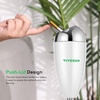 image:imageVIVOSUN Adjustable Outdoor Ashtray Covered Ashtray for Outside Patio Smokeless Windproof Standing Ash tray with Lid for Home Adjustable Height from 215 to 35 for Indoor ChromeWhite