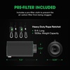 image:imageVIVOSUN 6 Inch Air Carbon Filter Smelliness Control with Australia Virgin Charcoal for Inline Fan Grow Tent Smelliniss Scrubber PreFilter Included Reversible Flange 6x 16 Black4 x 7 x 12