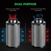 image:imageVIVOSUN 6 Inch Air Carbon Filter Smelliness Control with Australia Virgin Charcoal for Inline Fan Grow Tent Smelliniss Scrubber PreFilter Included Reversible Flange 6x 16 Black8 x 11 x 20