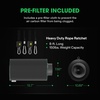image:imageVIVOSUN 6 Inch Air Carbon Filter Smelliness Control with Australia Virgin Charcoal for Inline Fan Grow Tent Smelliniss Scrubber PreFilter Included Reversible Flange 6x 16 Black8 x 11 x 20