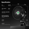 image:imageVIVOSUN AeroWave A6 Grow Tent Clip Fan 6 Auto Oscillating Fan Secure NonSlip Clamp Strong Air Circulating and Low Noise for Hydroponic Ventilation 2Pack1 Pack