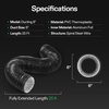 image:imageVIVOSUN Dryer Vent Hose 6 inch Aluminum Foil Ducting 8FT Long HeavyDuty Dryer Hose Vent Kit for HVAC Ventilation Exhaust Duct Fan Systems Black Flexible Air Duct w 2 ClampsBlack
