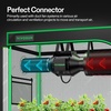 image:imageVIVOSUN Dryer Vent Hose 6 inch Aluminum Foil Ducting 8FT Long HeavyDuty Dryer Hose Vent Kit for HVAC Ventilation Exhaust Duct Fan Systems Black Flexible Air Duct w 2 ClampsBlack