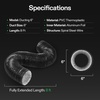 image:imageVIVOSUN Dryer Vent Hose 6 inch Aluminum Foil Ducting 8FT Long HeavyDuty Dryer Hose Vent Kit for HVAC Ventilation Exhaust Duct Fan Systems Black Flexible Air Duct w 2 ClampsBlack
