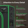 image:imageVIVOSUN P426 482472 PRO Grow Tent and AeroStream H19 Intelligent Environmental 19L Humidifier with Temp amp Humidity Probe Top Control Panel Smart Remote Control Designed Specifically for Use wi