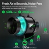 image:imageVIVOSUN S448 4x4 Grow Tent Smart Air Filtration PRO T6 Kit 6 AeroZesh T6 Inline Duct Fan wGrowHub E42A Temp Humidity WiFiController Carbon Filter amp Ducting AeroWave E6 Grow Tent Fan 6