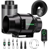 image:imageVIVOSUN Smart Air Filtration G8 Kit 8 AeroZesh G8 Inline Duct Fan with E12 Speed Controller Carbon Filter amp 25 Ducting Cooling amp Ventilation System for Grow Tents Indoor Gardening HydroponicsBlackGreen Blades