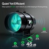 image:imageVIVOSUN Smart Air Filtration G8 Kit 8 AeroZesh G8 Inline Duct Fan with E12 Speed Controller Carbon Filter amp 25 Ducting Cooling amp Ventilation System for Grow Tents Indoor Gardening HydroponicsBlack