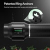 image:imageVIVOSUN Smart Air Filtration G8 Kit 8 AeroZesh G8 Inline Duct Fan with E12 Speed Controller Carbon Filter amp 25 Ducting Cooling amp Ventilation System for Grow Tents Indoor Gardening HydroponicsBlack