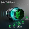 image:imageVIVOSUN Smart Air Filtration G8 Kit 8 AeroZesh G8 Inline Duct Fan with E12 Speed Controller Carbon Filter amp 25 Ducting Cooling amp Ventilation System for Grow Tents Indoor Gardening HydroponicsBlackGreen Blades