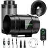 image:imageVIVOSUN Smart Air Filtration G8 Kit 8 AeroZesh G8 Inline Duct Fan with E12 Speed Controller Carbon Filter amp 25 Ducting Cooling amp Ventilation System for Grow Tents Indoor Gardening HydroponicsBlackGreen Blades