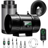 image:imageVIVOSUN Smart Air Filtration G8 Kit 8 AeroZesh G8 Inline Duct Fan with E12 Speed Controller Carbon Filter amp 25 Ducting Cooling amp Ventilation System for Grow Tents Indoor Gardening HydroponicsBlack