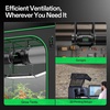 image:imageVIVOSUN Smart Air Filtration G8 Kit 8 AeroZesh G8 Inline Duct Fan with E12 Speed Controller Carbon Filter amp 25 Ducting Cooling amp Ventilation System for Grow Tents Indoor Gardening HydroponicsBlackGreen Blades