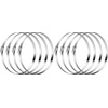 image:imageVIVOSUN Stainless Steel Air Ducting Clamps 46812 Inch Adjustable Hose Clamps with Worm Drive for Ducting Heating Cooling Exhaust and Ventilation Pack of 24 Pack
