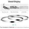 image:imageVIVOSUN Stainless Steel Air Ducting Clamps 46812 Inch Adjustable Hose Clamps with Worm Drive for Ducting Heating Cooling Exhaust and Ventilation Pack of 22 Pack